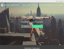 Tablet Screenshot of gothamfootcare.com